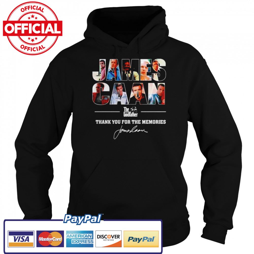 James Caan The Godfather thank you for the memories signature shirt James Caan The Godfather thank you for the memories signature shirt