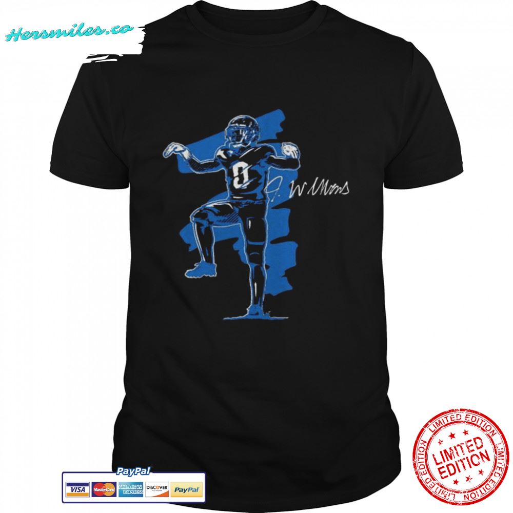 jameson Williams The Crane Detroit Lions signature shirt