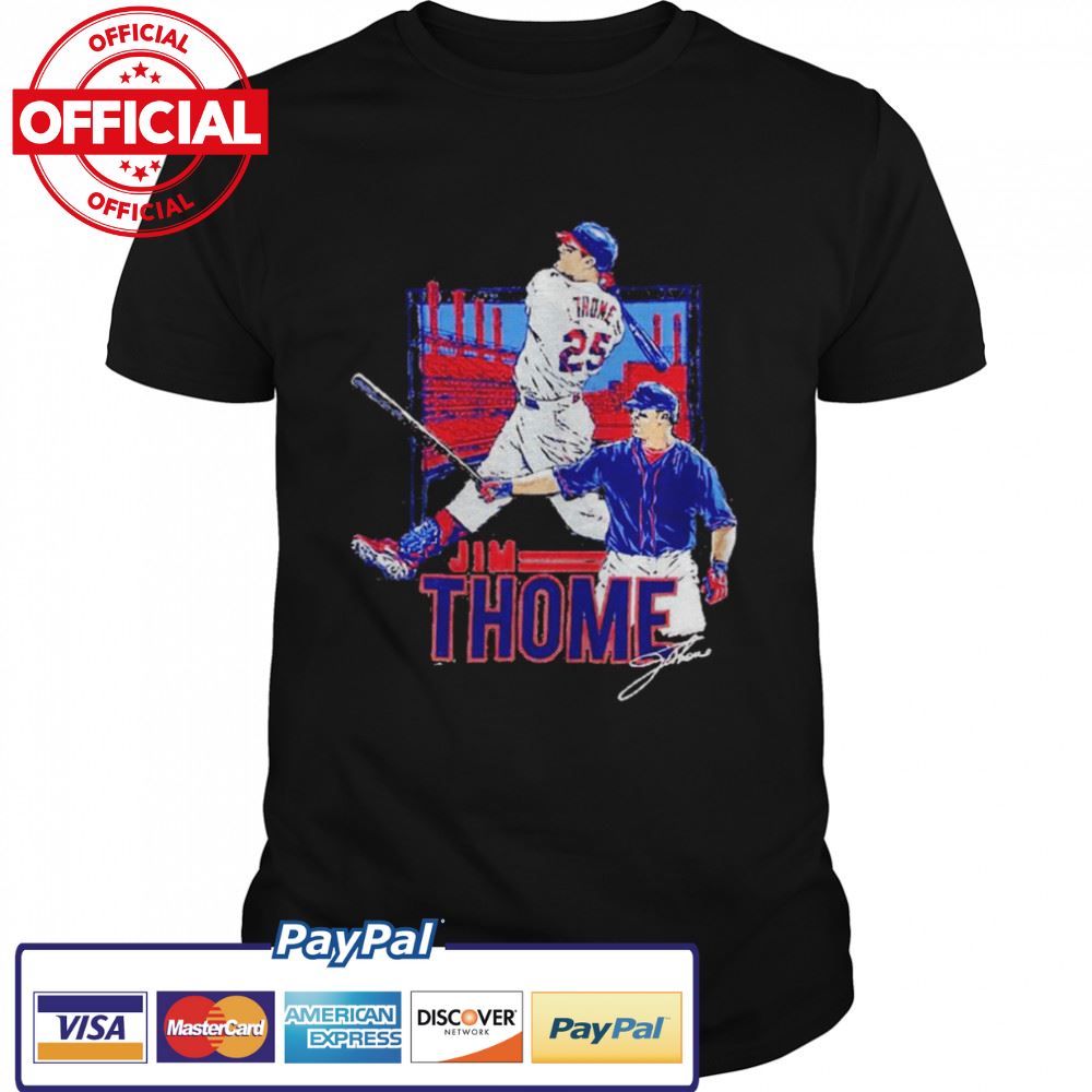 Jim Thome Cleveland Indians signature shirt