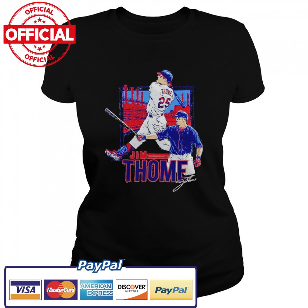 Jim Thome Cleveland Indians signature shirt
