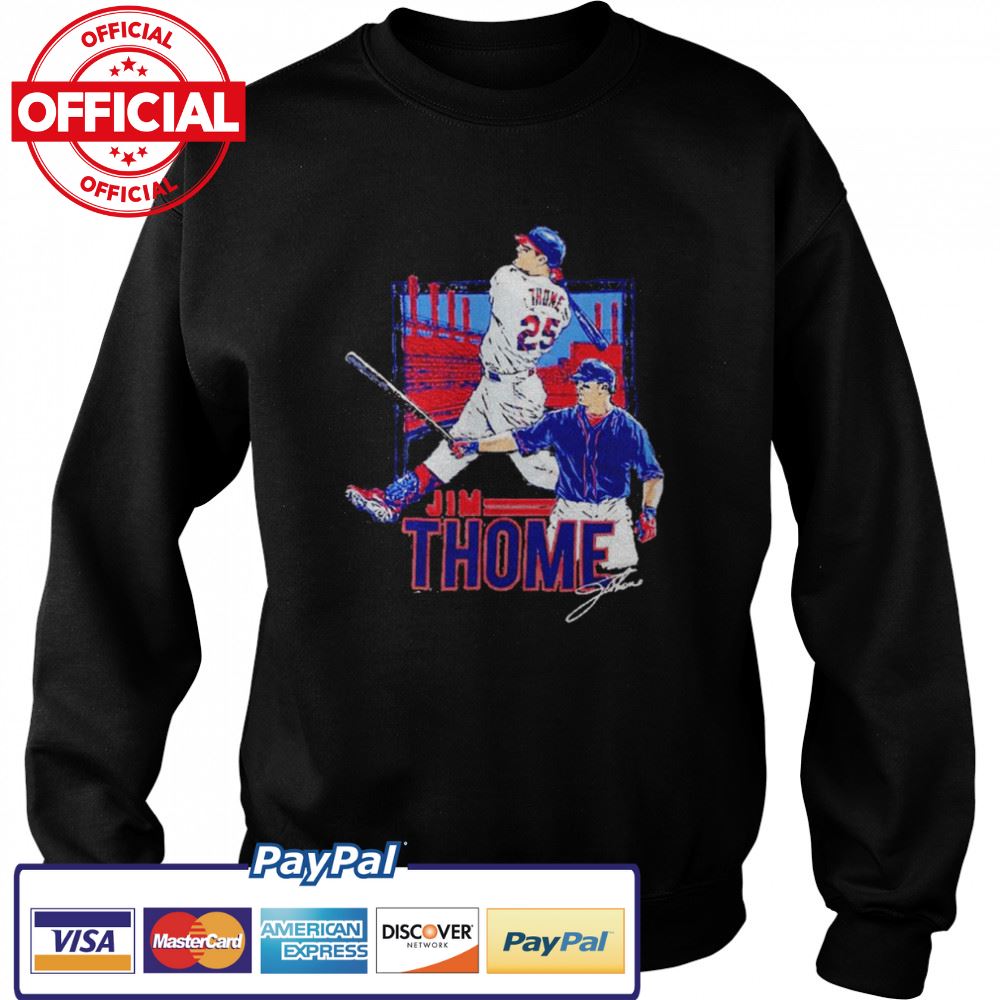 Jim Thome Cleveland Indians signature shirt Jim Thome Cleveland Indians signature shirt