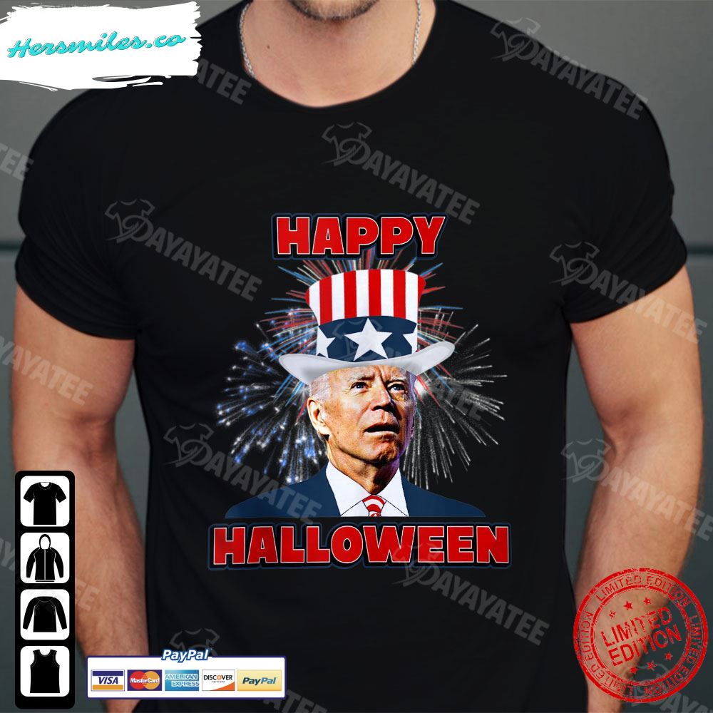 Joe Biden Happy Halloween Tank Top Confused 4Th Of July Shirt T-Shirt