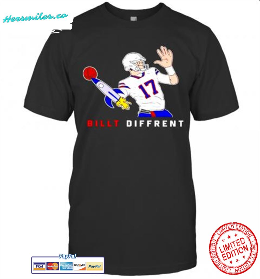 Josh Allen Buffalo Bills Billt Different 17 T-Shirt