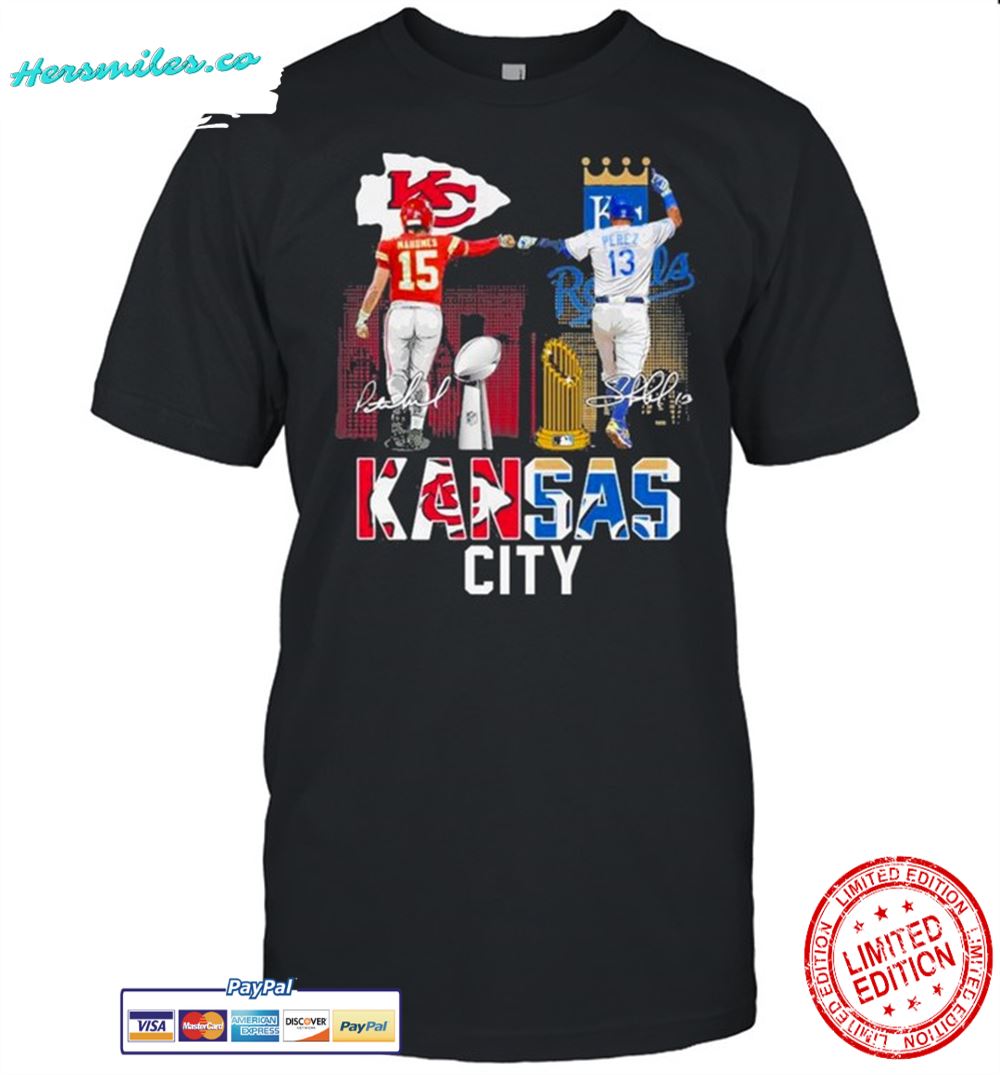 Kansas City Chiefs Mahomes And Kansas City Royals Mahomes Perez Shirt