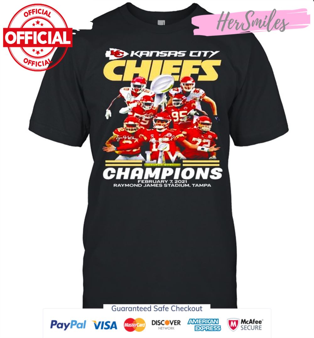 Kansas City Chiefs super bowl champions 2021 Raymond James Stadium Tampa shirt