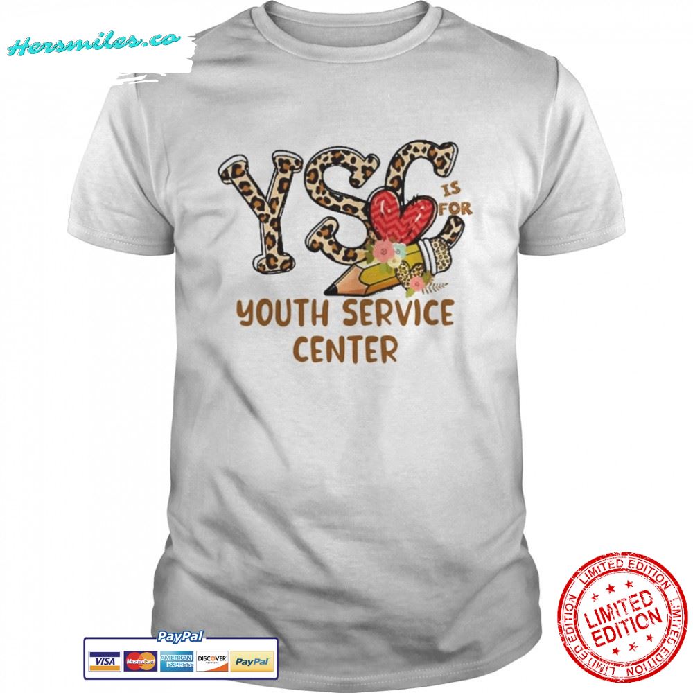 Leopard Flowers Is For Youth Service Center Shirt