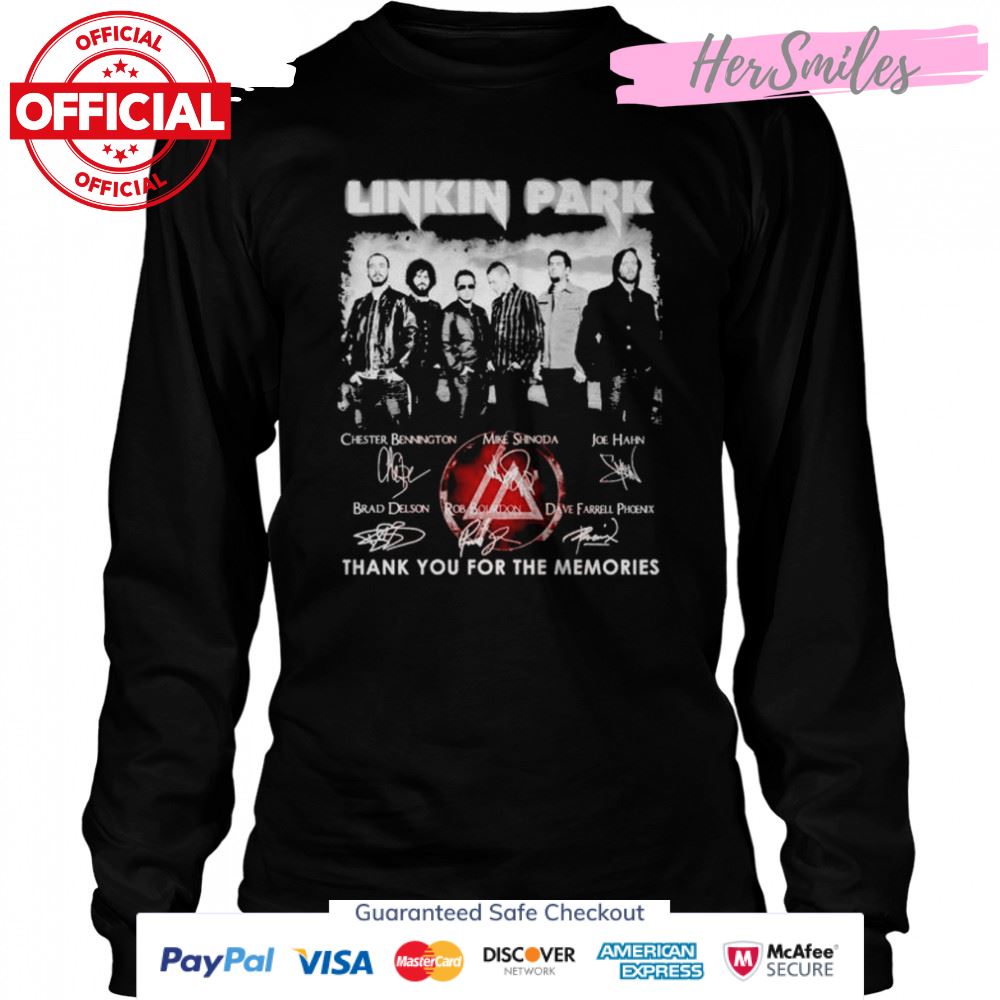 Linkin Park characters signature thank you for the memories shirt