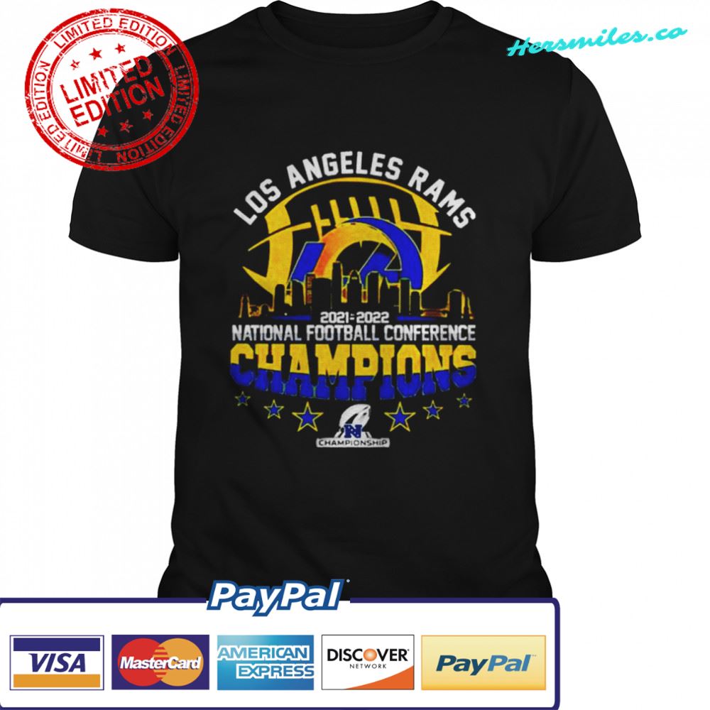 Los Angeles Rams 2021 2022 national football conference champions shirt