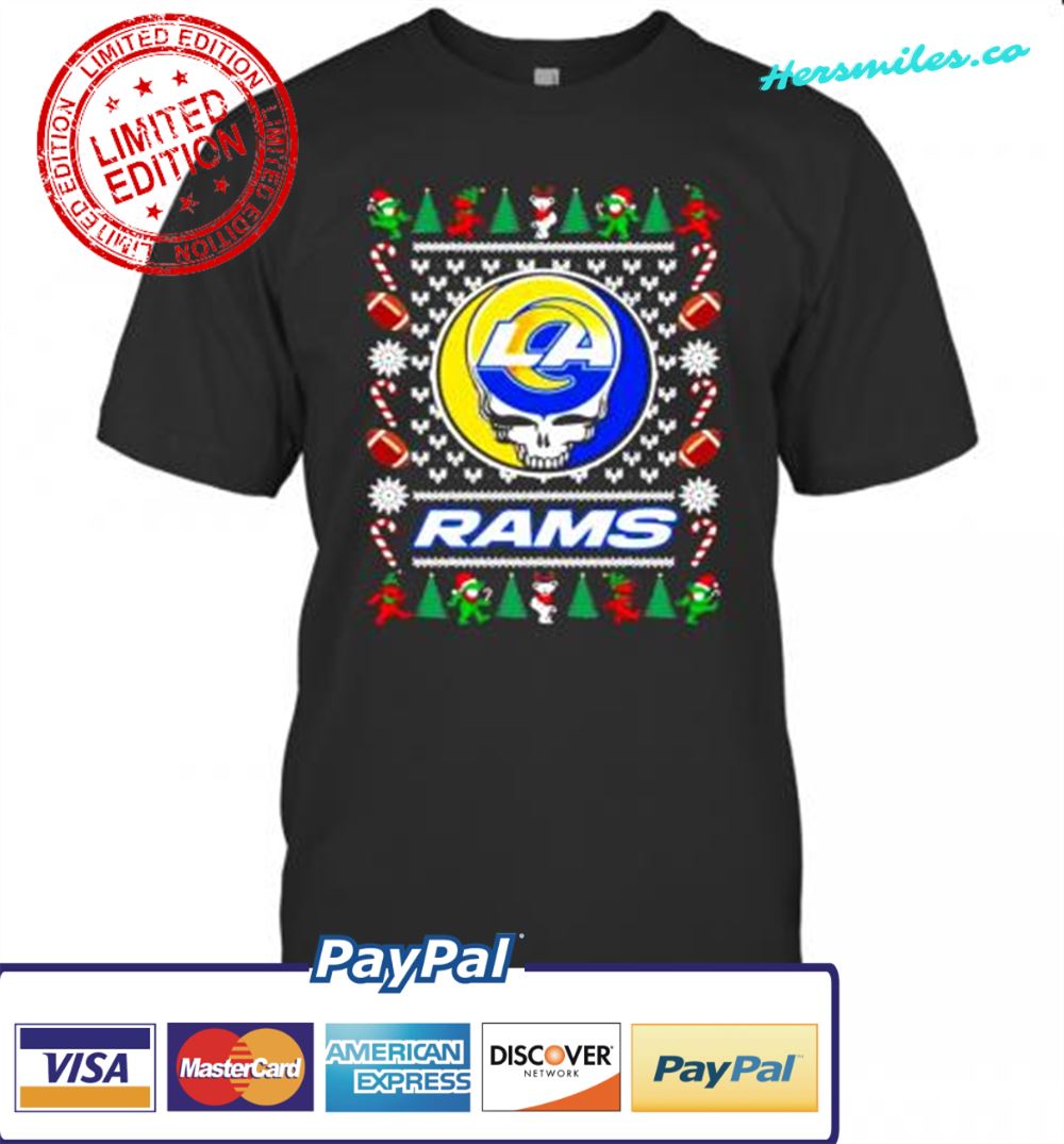 Los Angeles Rams Grateful Dead Ugly Christmas T-Shirt