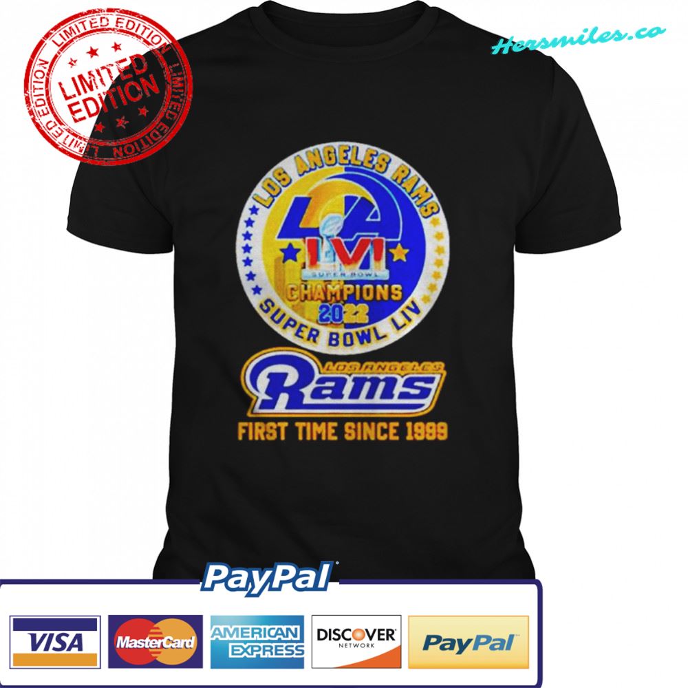 Los Angeles Rams Super Bowl 2022 first time since 1999 shirt