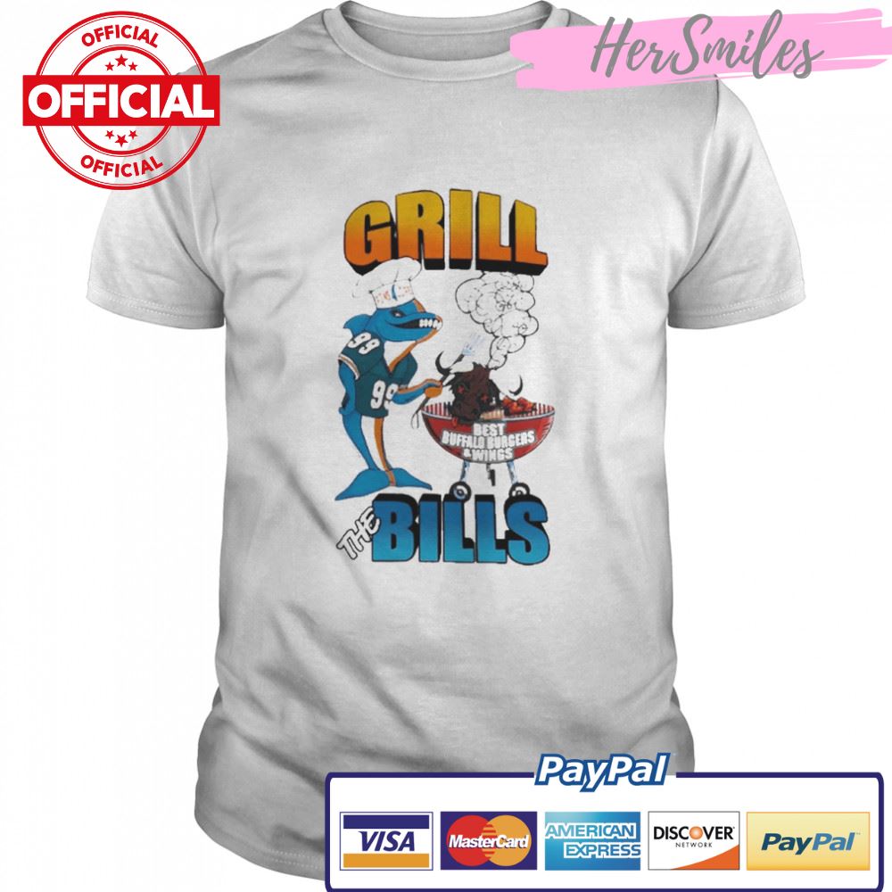 Miami Dolphins Buffalo Bills Fins 4 Life Grill The Bills Shirt