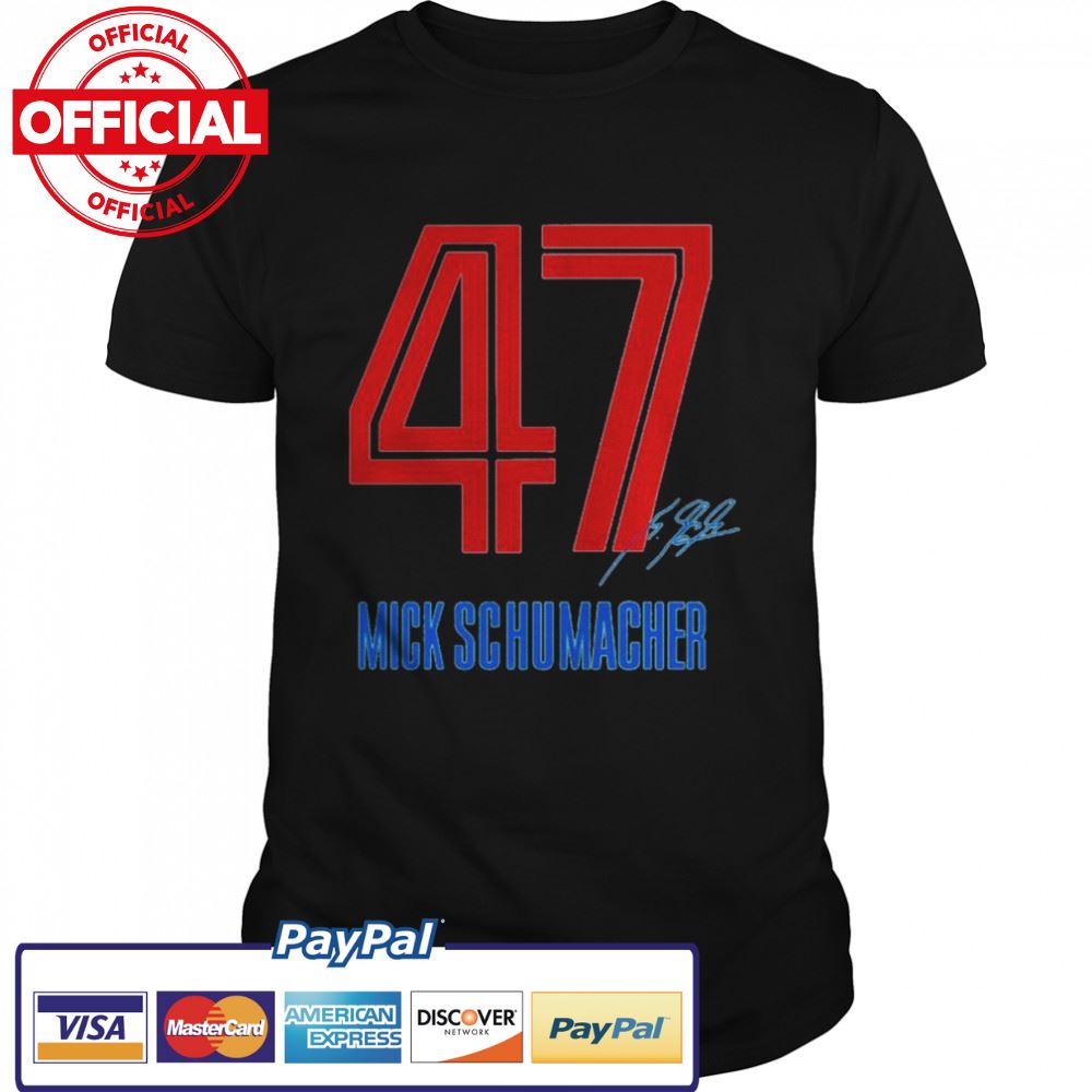 Mick Schumacher 47 Haas F1 signature shirt