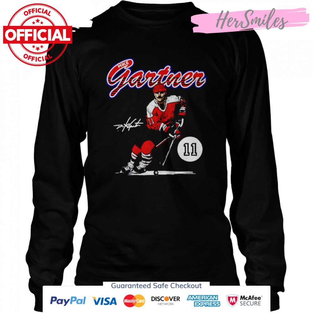 Mike Gartner Washington Capitals Retro Script Signature shirt Mike Gartner Washington Capitals Retro Script Signature shirt