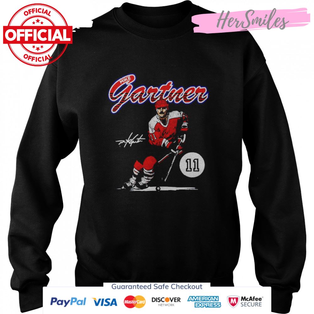Mike Gartner Washington Capitals Retro Script Signature shirt Mike Gartner Washington Capitals Retro Script Signature shirt