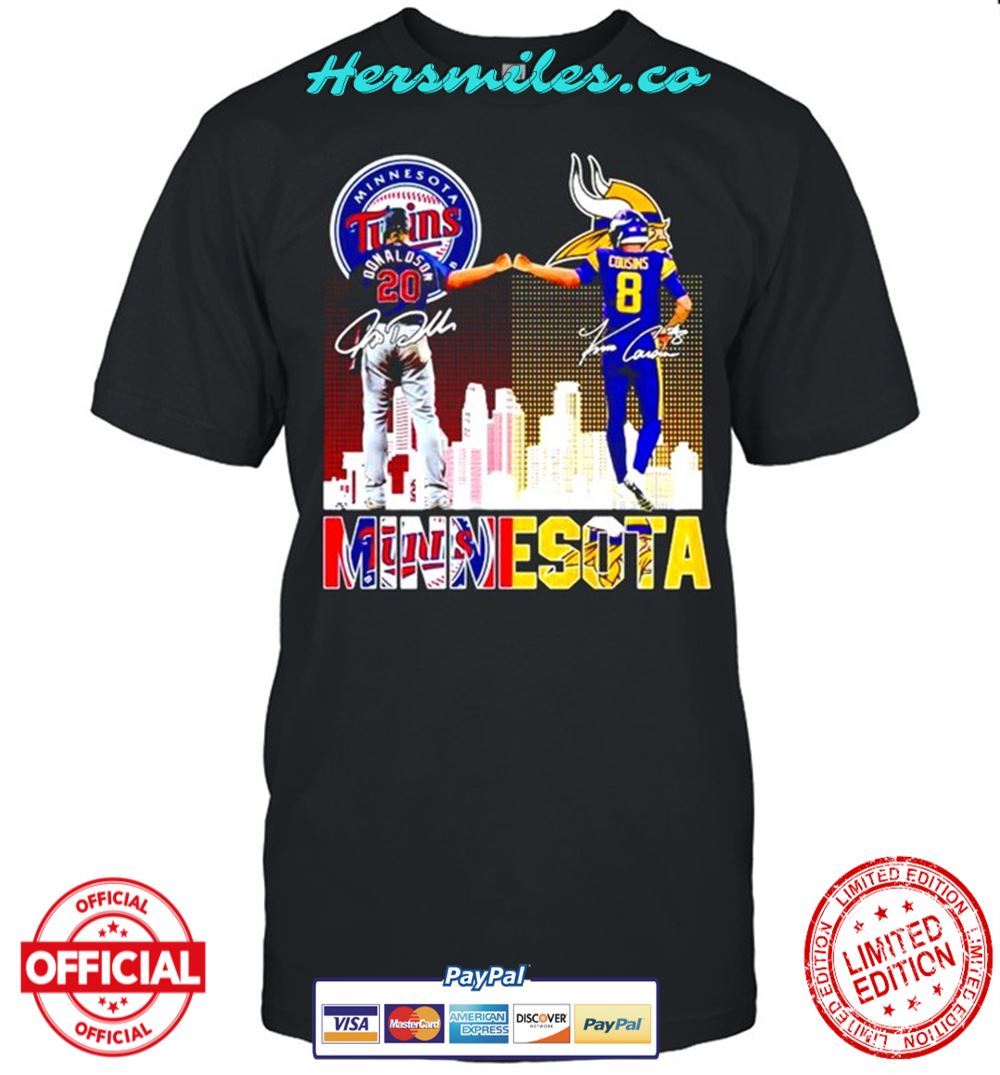 Minnesota Twins and Vikings with Donaldson and Cousins champions Graphic T-Shirt