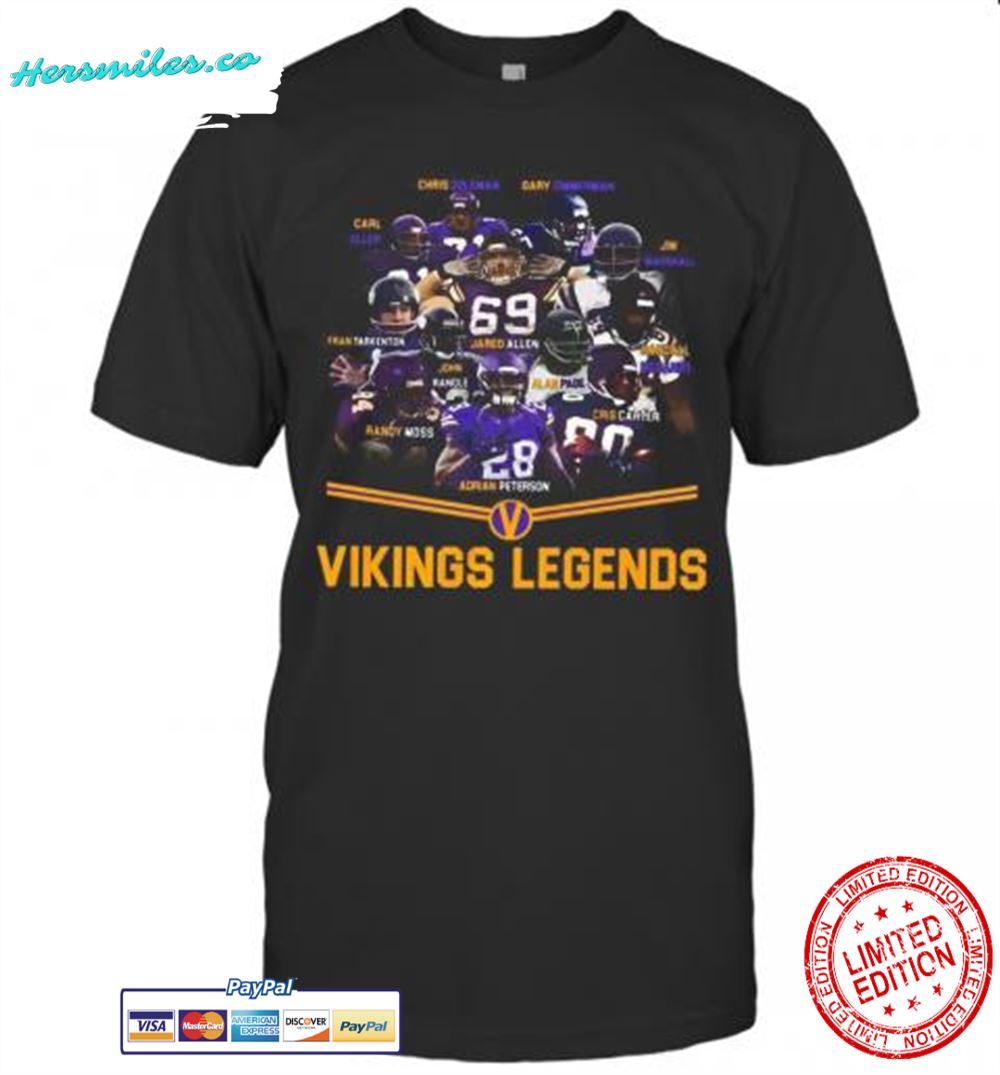 Minnesota Vikings Football Legends T-Shirt