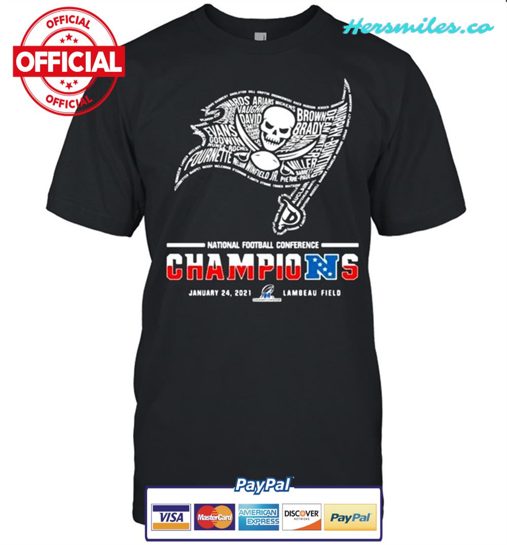 National Football Conference Champions Tampa Bay Buccaneers Flag shirt