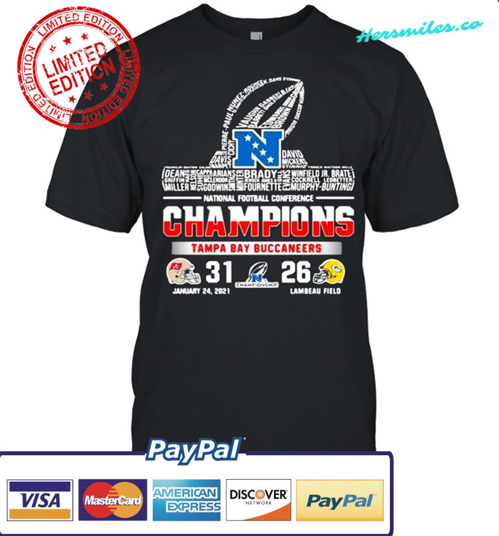 National Football Conference Champions Tampa Bay Buccaneers Win Green Bay Packers shirt