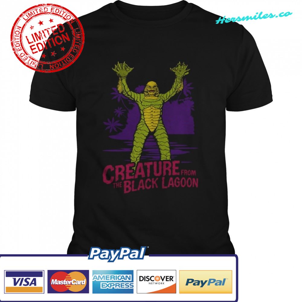 Neon Creature From The Black Lagoon 80s 90s Horror shirt