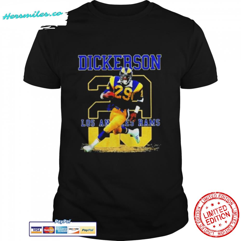 Ness Eric Dickerson 29 Los Angeles Rams shirt