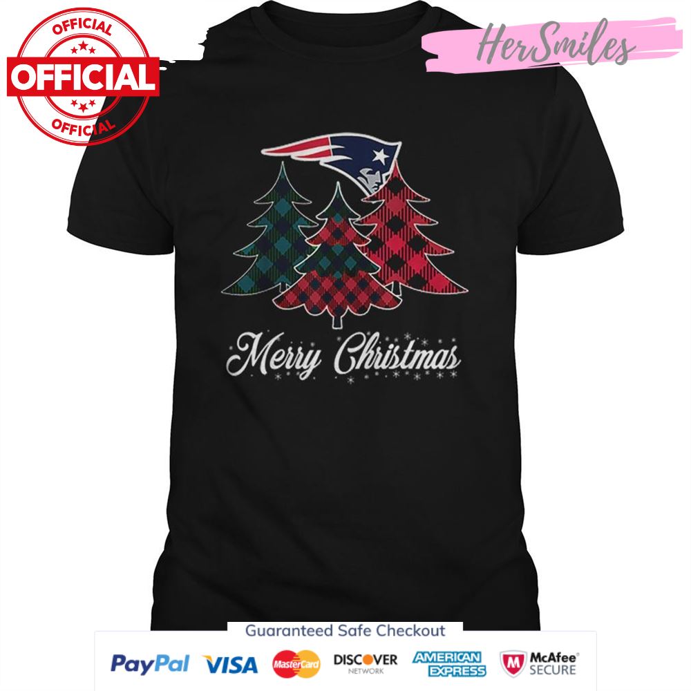 New England Patriots Merry Christmas Tree Football Team shirt