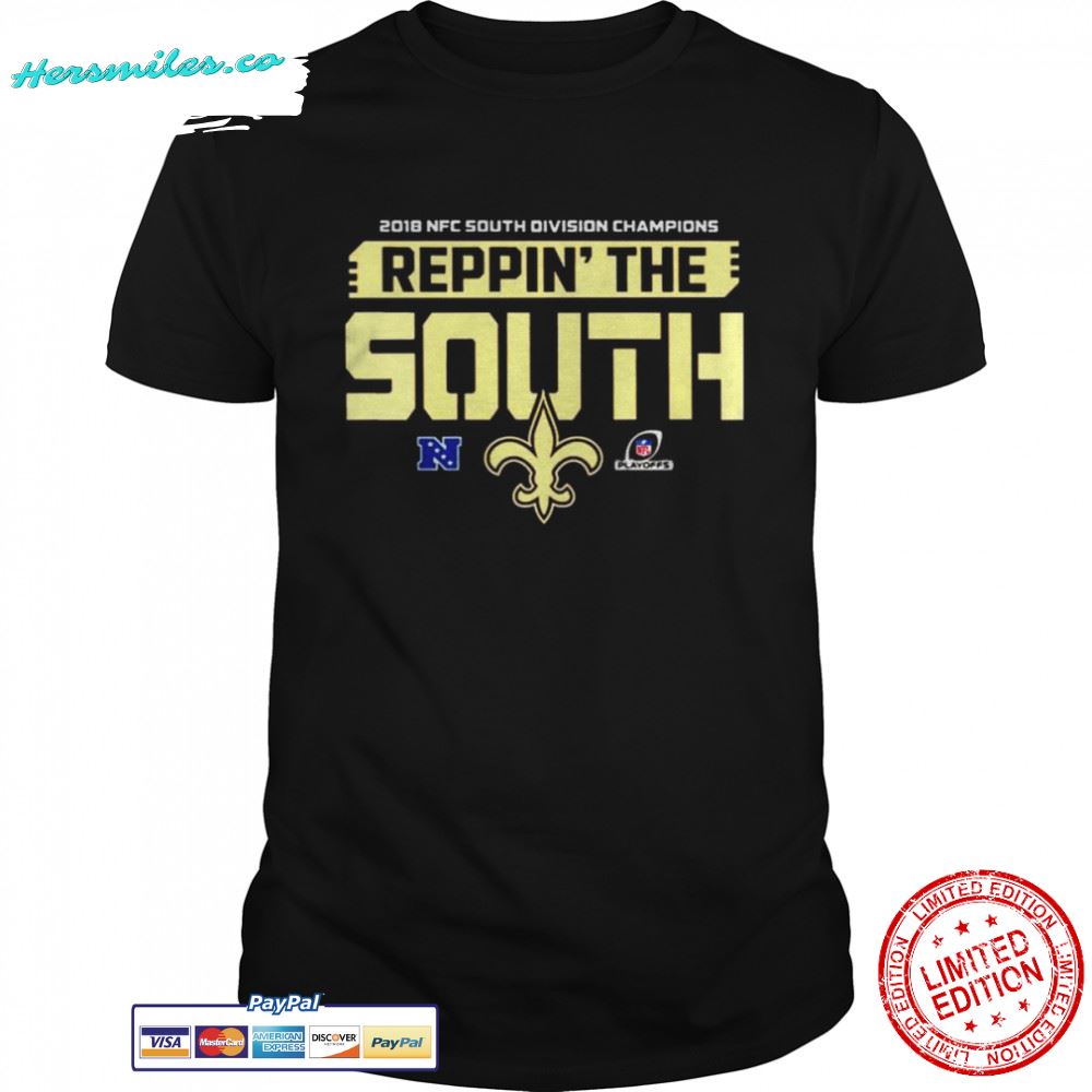 New Orleans Saints 2018 NFC south division champions reppin’ the south shirt