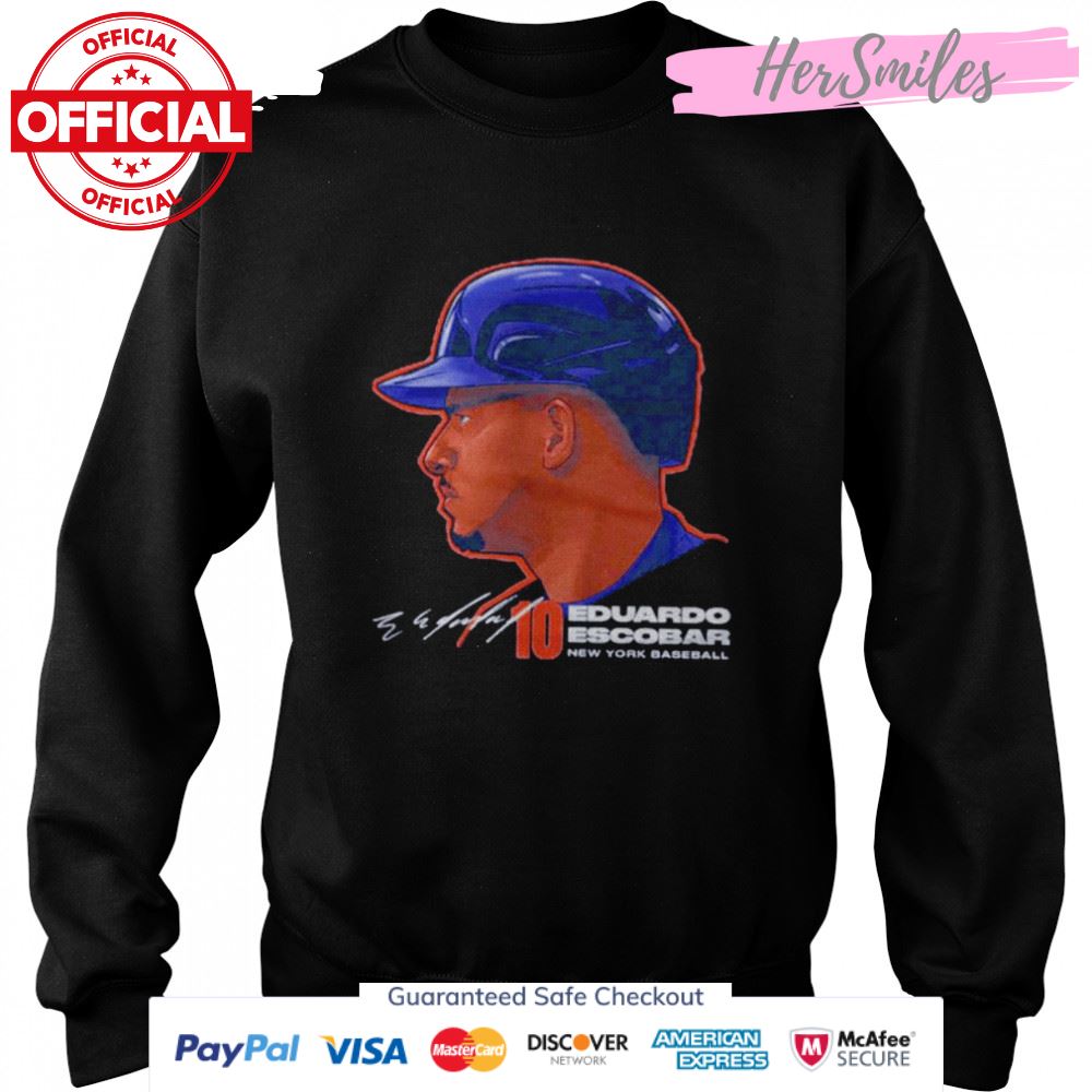 New York Mets Eduardo Escobar profile signature shirt New York Mets Eduardo Escobar profile signature shirt