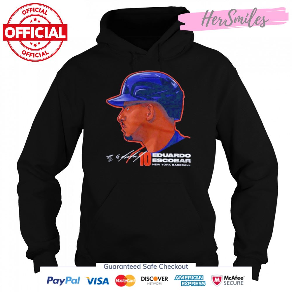New York Mets Eduardo Escobar profile signature shirt New York Mets Eduardo Escobar profile signature shirt