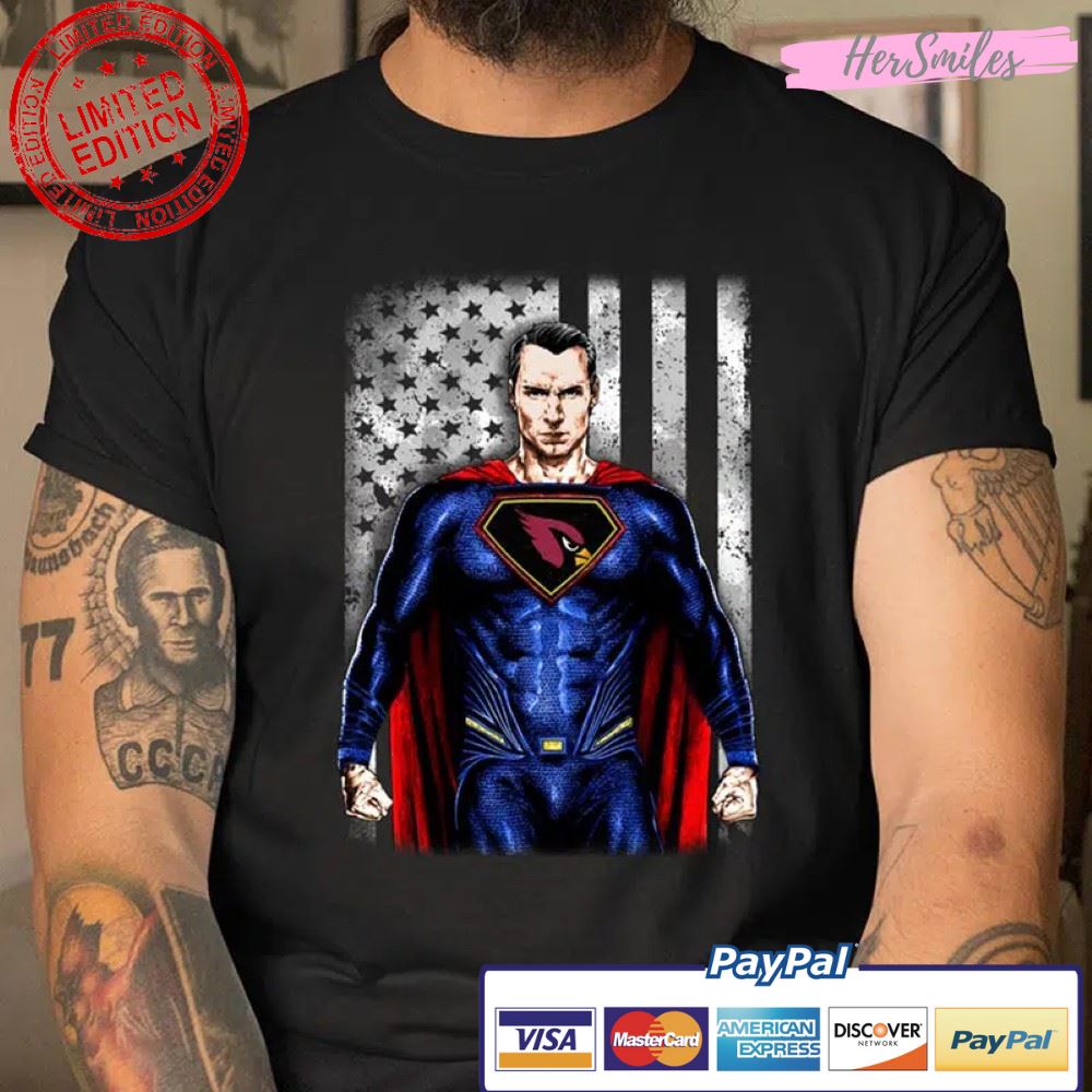 NFL Football Arizona Cardinals Superman DC T Shirt