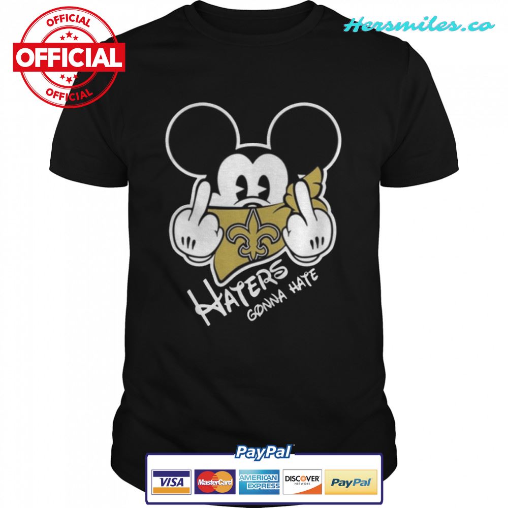 Nfl New Orleans Saints Haters Gonna Hate Mickey Mouse T-Shirt