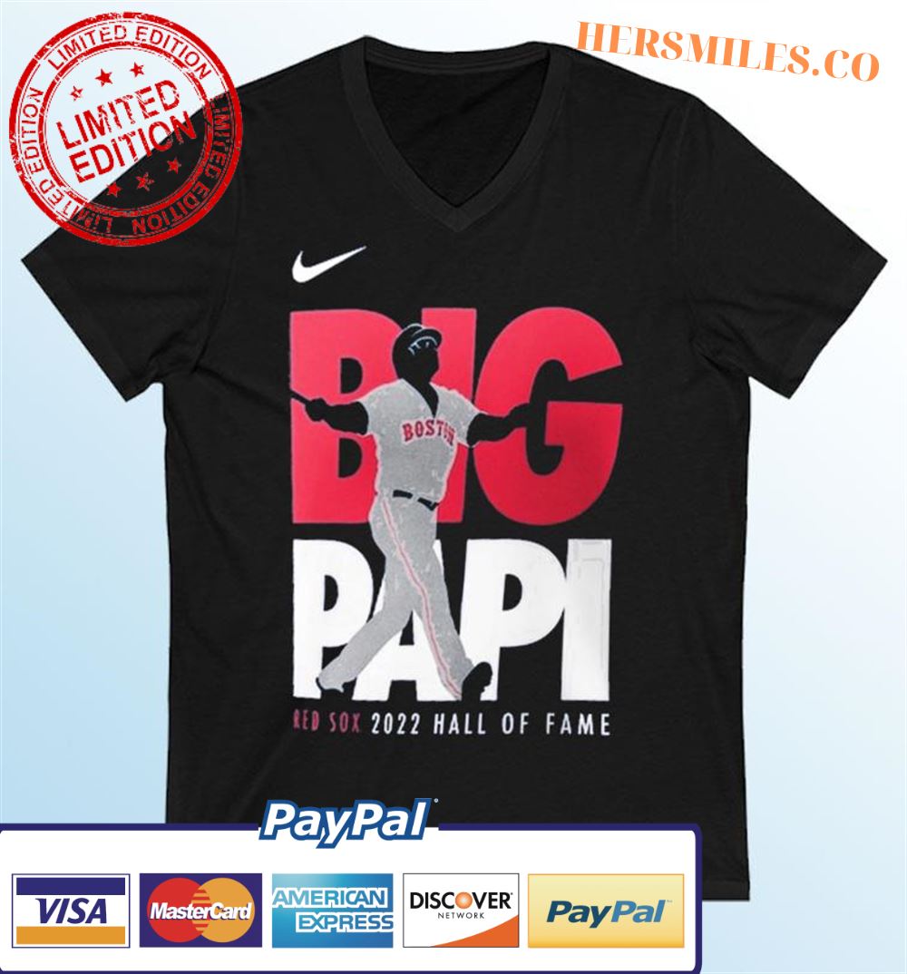 Nike David Ortiz Big Papi Boston Red Sox 2022 Hall of Fame Classic T-Shirt