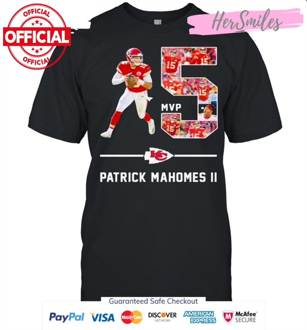 Number Five Patrick Mahomes Signature Kansas City Chiefs shirt