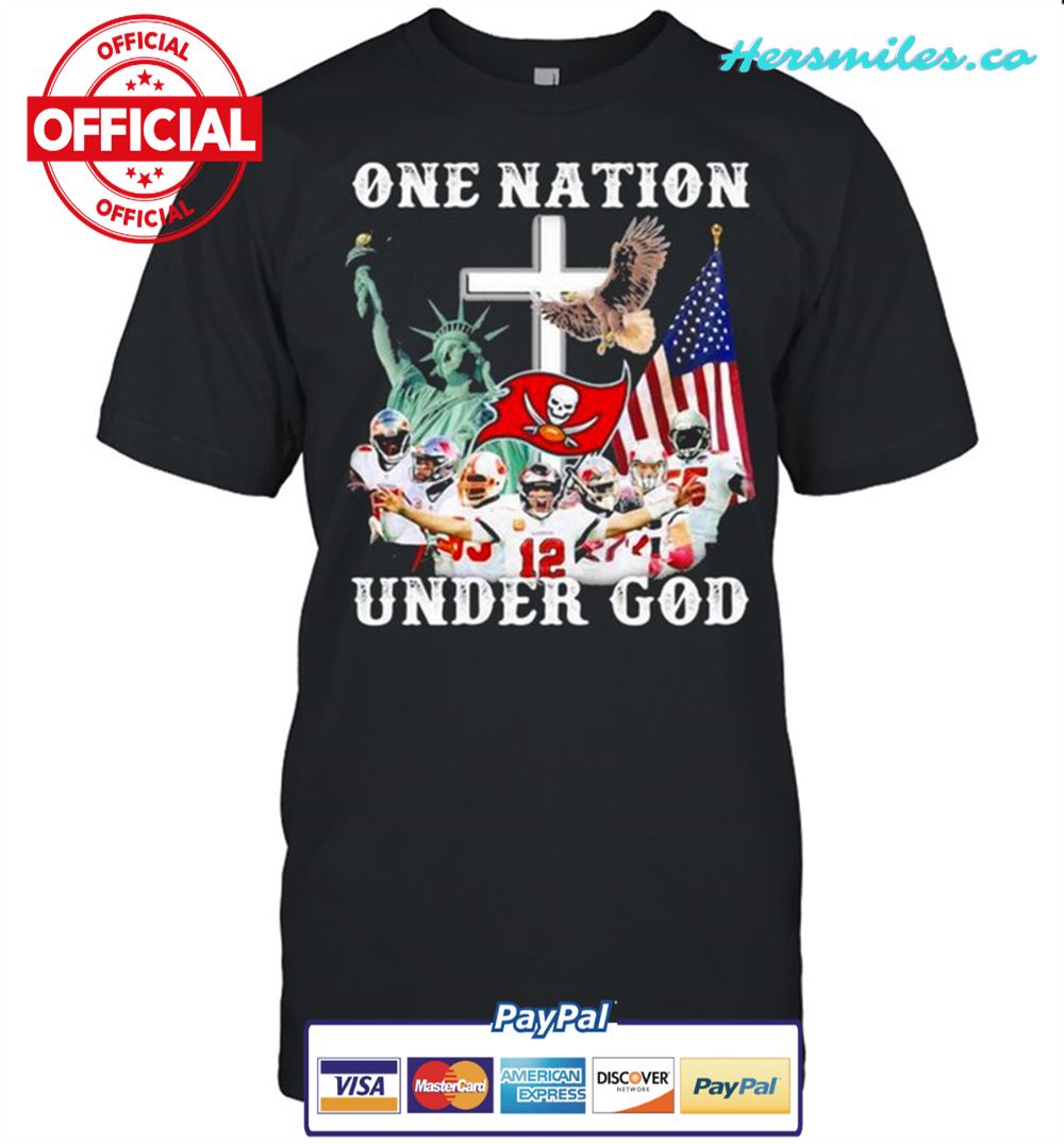 One Nation Under God American Flag Tampa Bay Buccaneers shirt