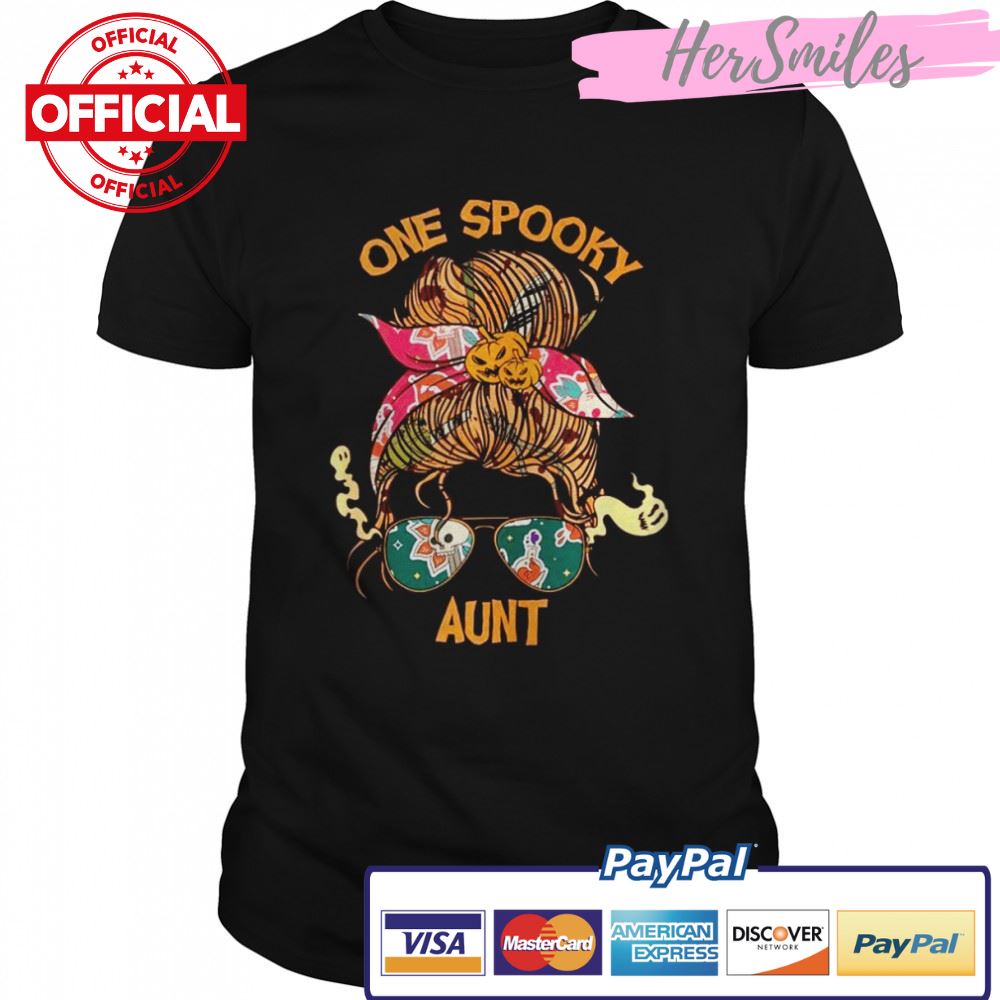 One Spooky Aunt Bandana Halloween Shirt