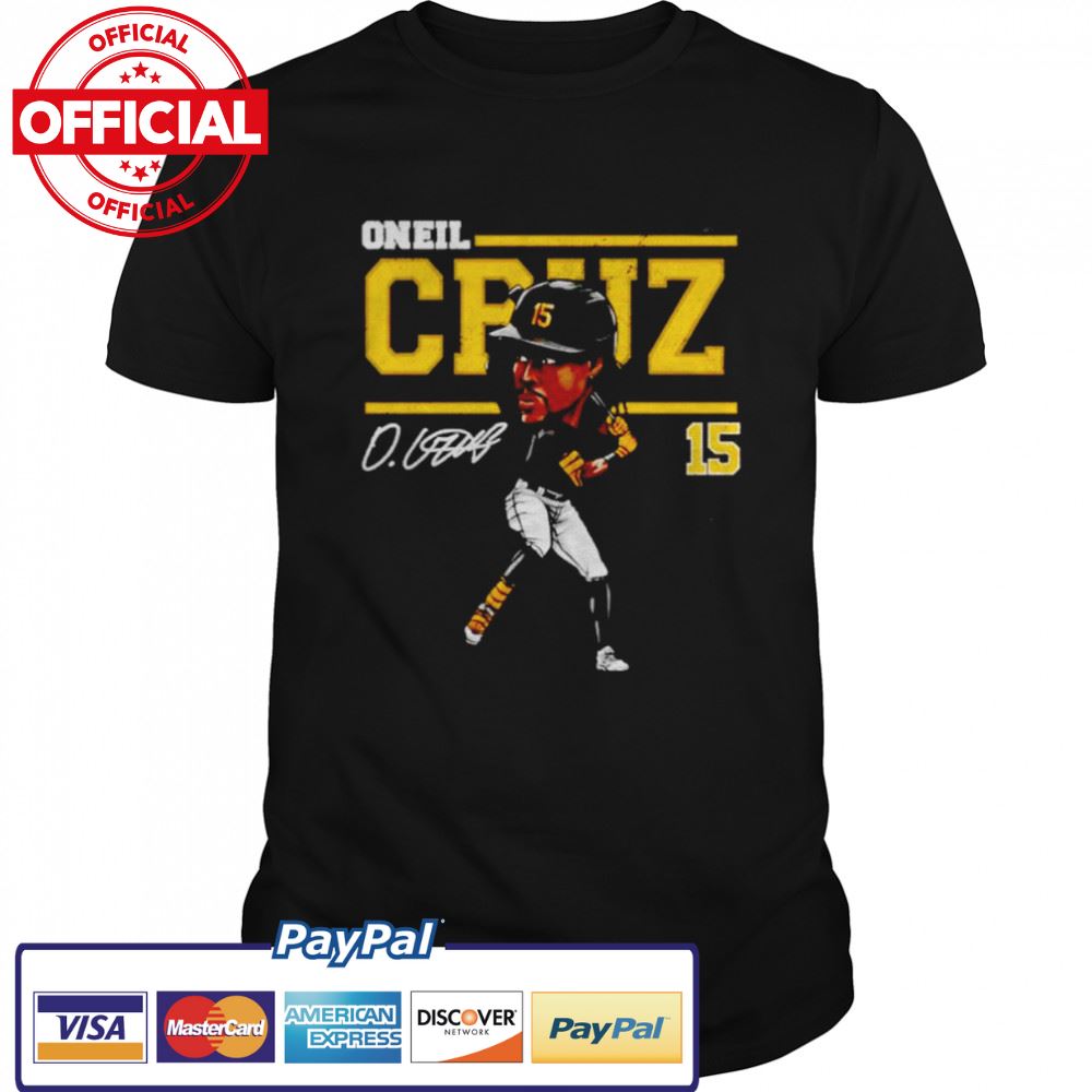 Oneil Cruz Pittsburgh Pirates Cartoon signature shirt