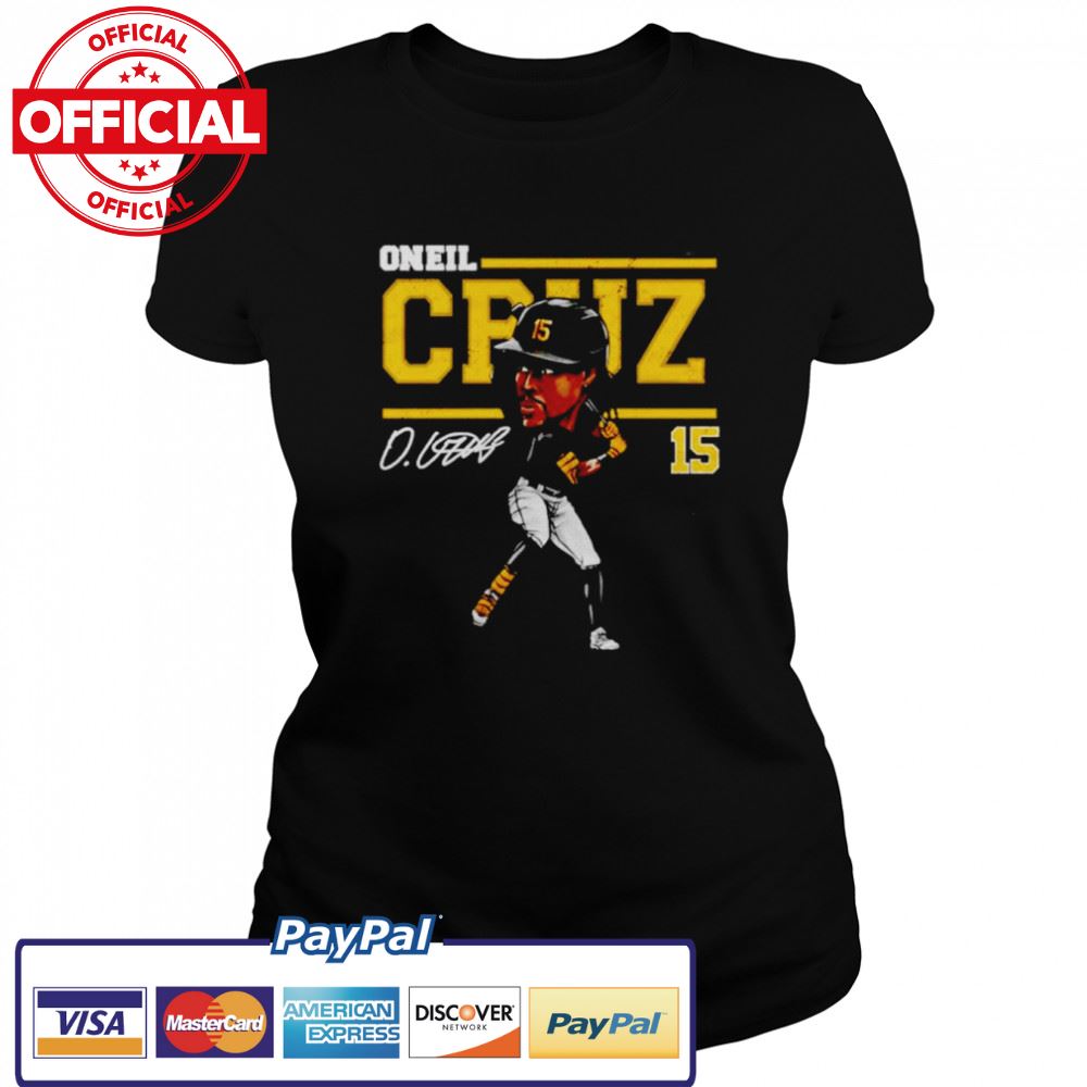 Oneil Cruz Pittsburgh Pirates Cartoon signature shirt