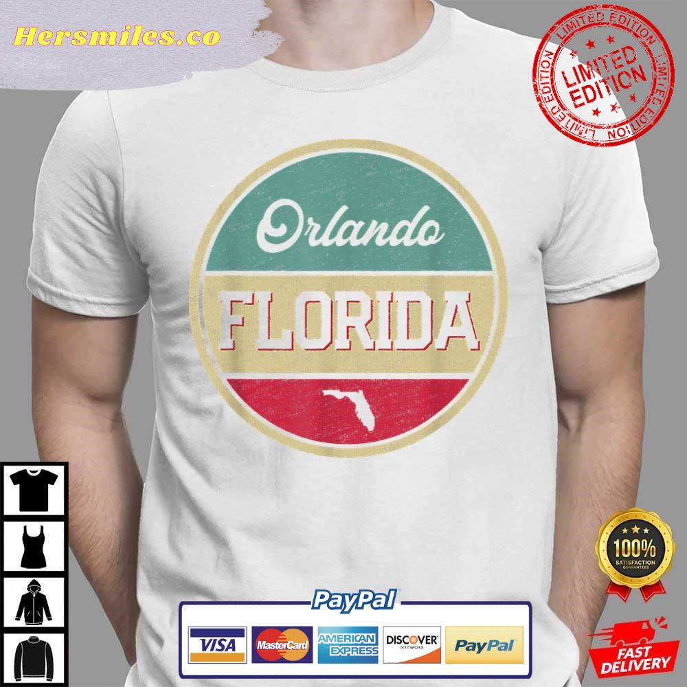 Orlando Florida Vintage 70’s 80’s Retro Style Men Women Kids Shirt