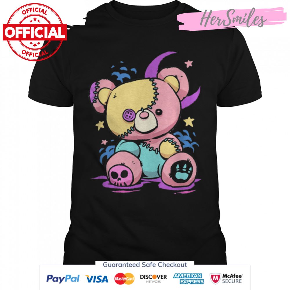 Pastel Goth Kawaii Teddy Bear Voodoo Doll Karma Halloween T-Shirt