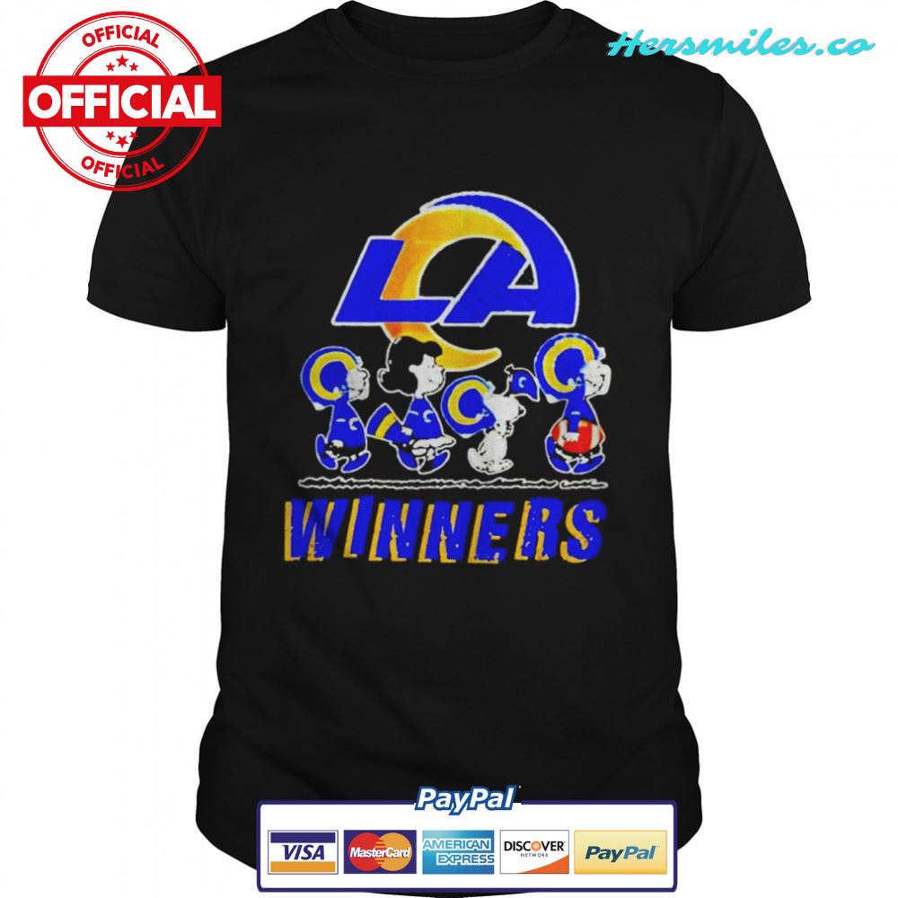 Peanuts characters Los Angeles Rams winners champions shirt