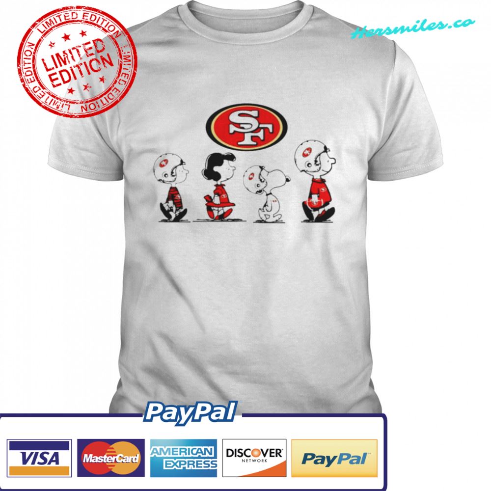 Peanuts Characters San Francisco 49ers Football team shirt