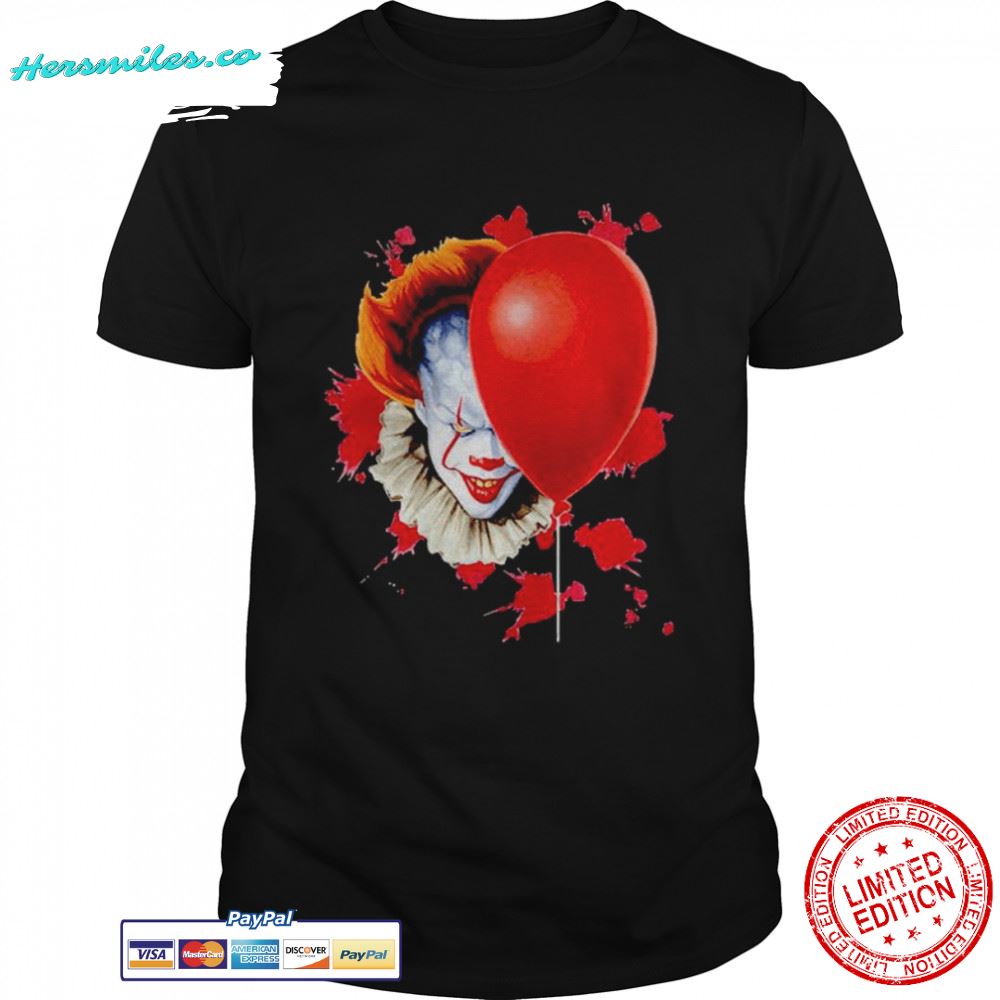 Pennywise Halloween Balloon IT Dancing Clown Horror Character shirt