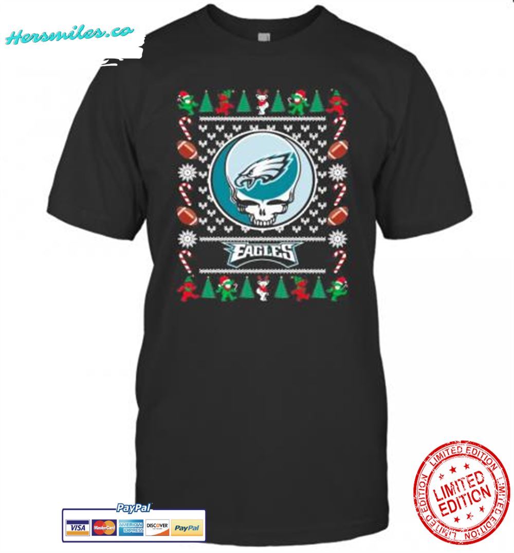 Philadelphia Eagles Grateful Dead Ugly Christmas Unisex T-Shirt