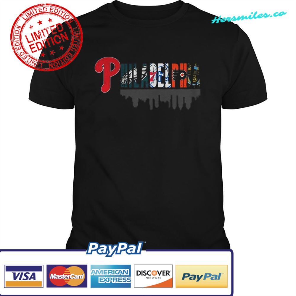 Philadelphia Sports Teams Phillies Eagles 76ers Flyers Unisex T-Shirt