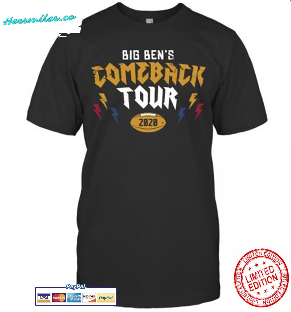 Pittsburgh Steelers Big Ben&#039s Comeback Tour 2020 T-Shirt