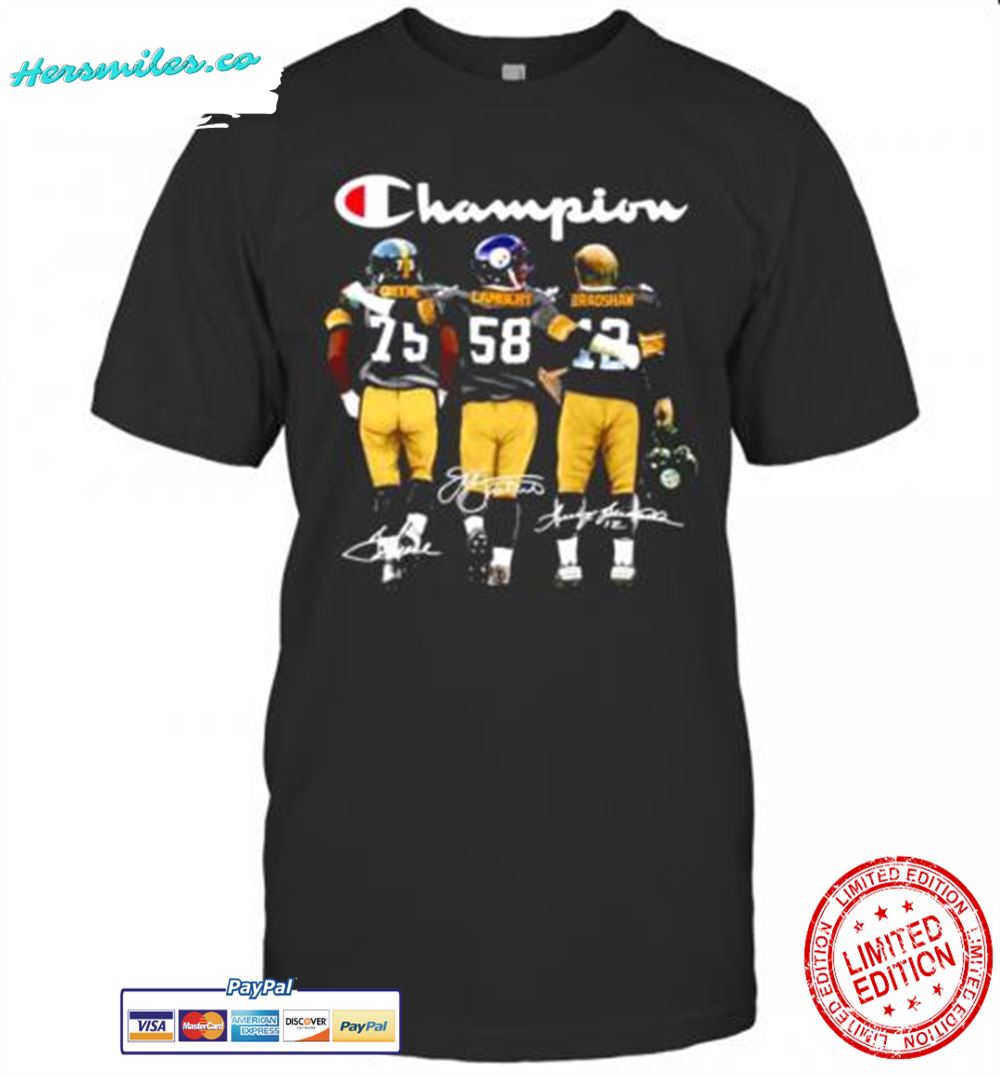 Pittsburgh Steelers Champion Greene Lambert Bradshaw Signature T-Shirt