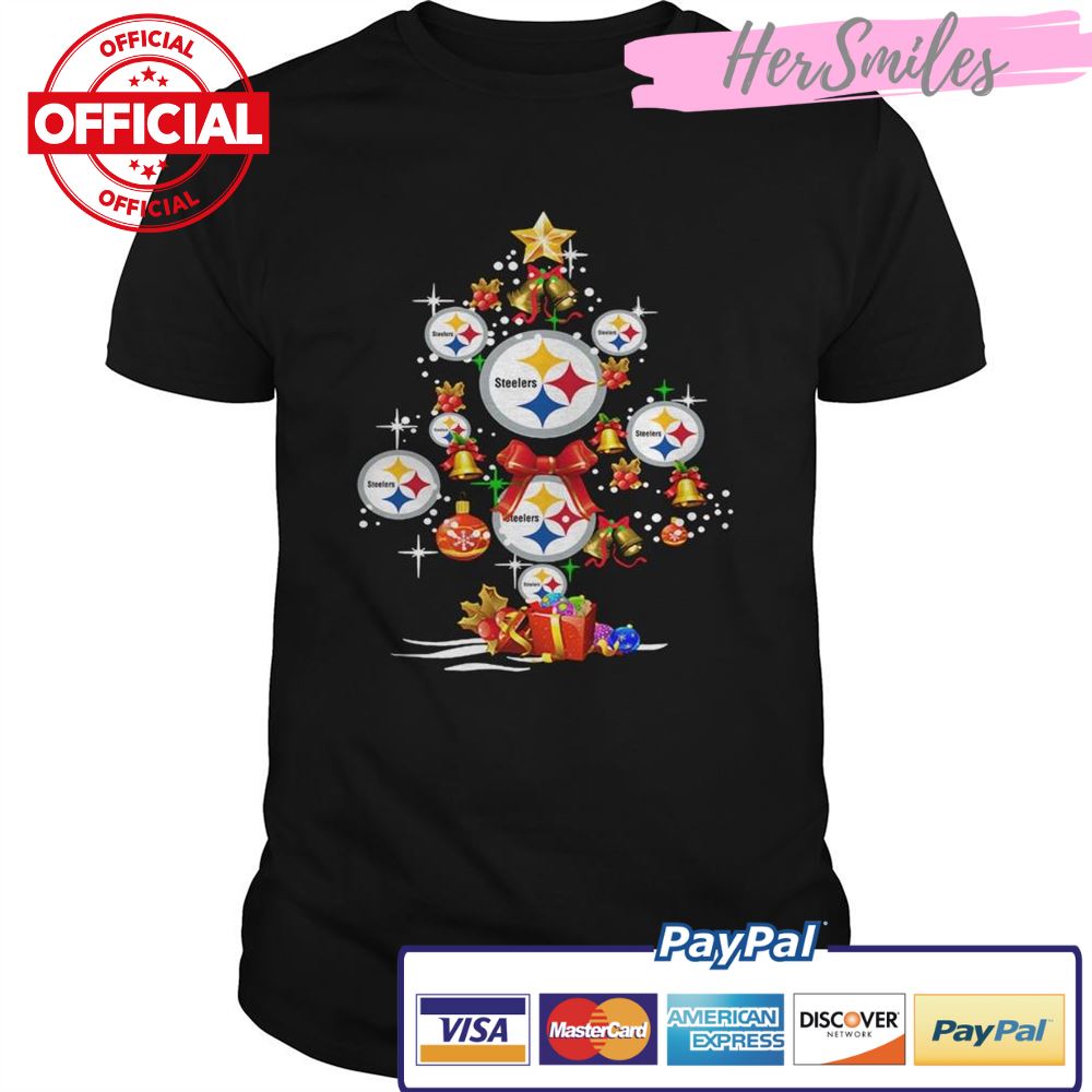 Pittsburgh Steelers Football Logo Gifts Merry Christmas Tree shirt