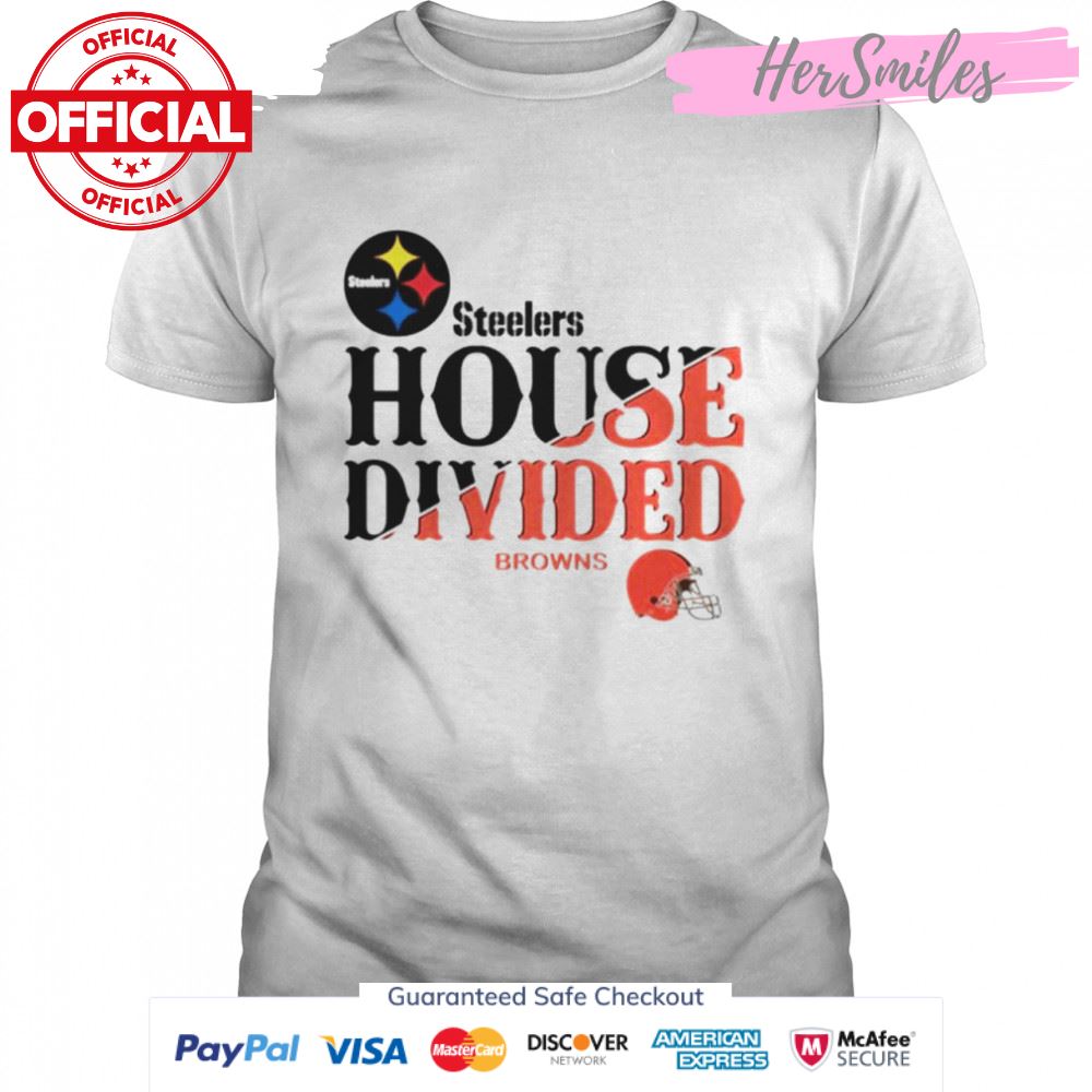 Pittsburgh Steelers house divided Cleveland Browns shirt