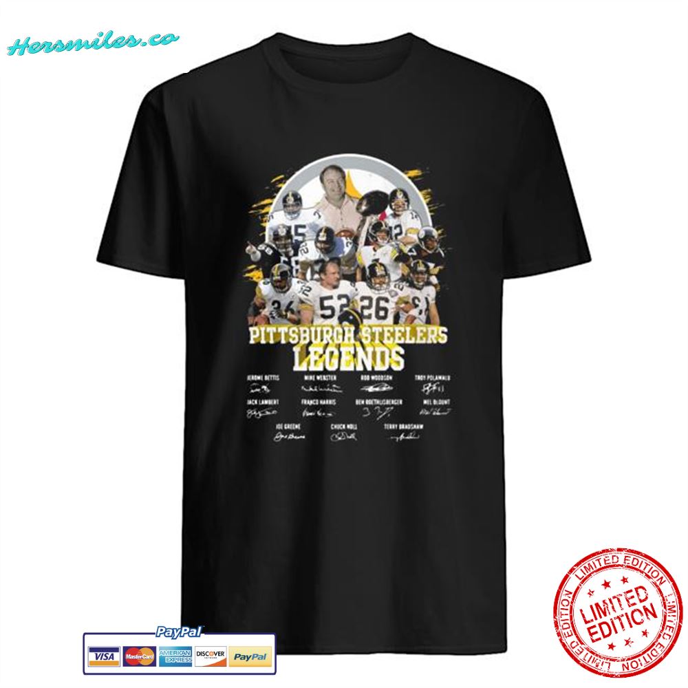 Pittsburgh steelers legends all team signatures shirt