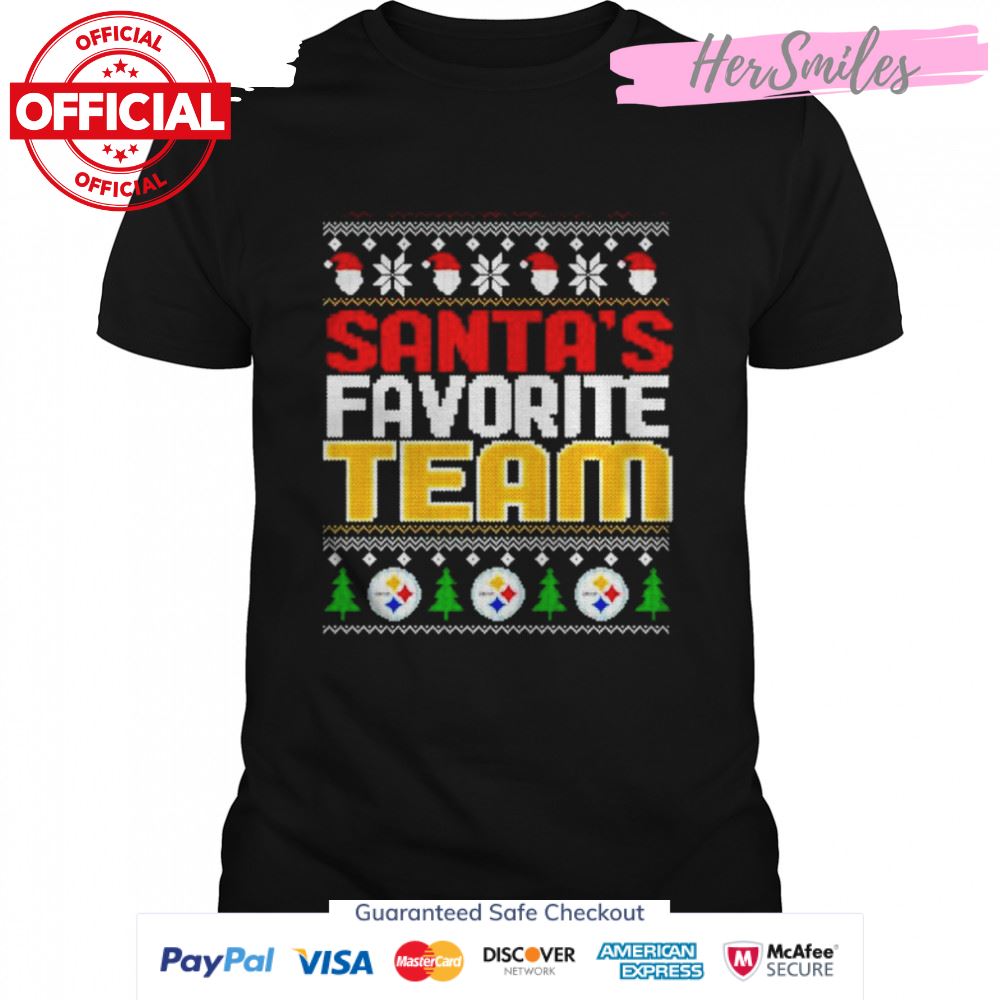 pittsburgh Steelers Santa’s favorite team Christmas shirt