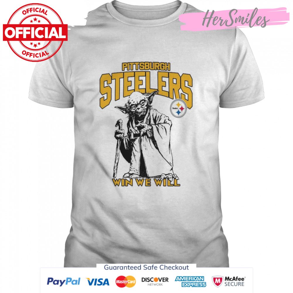 Pittsburgh Steelers Star Wars Yoda Win We Will T- shirt